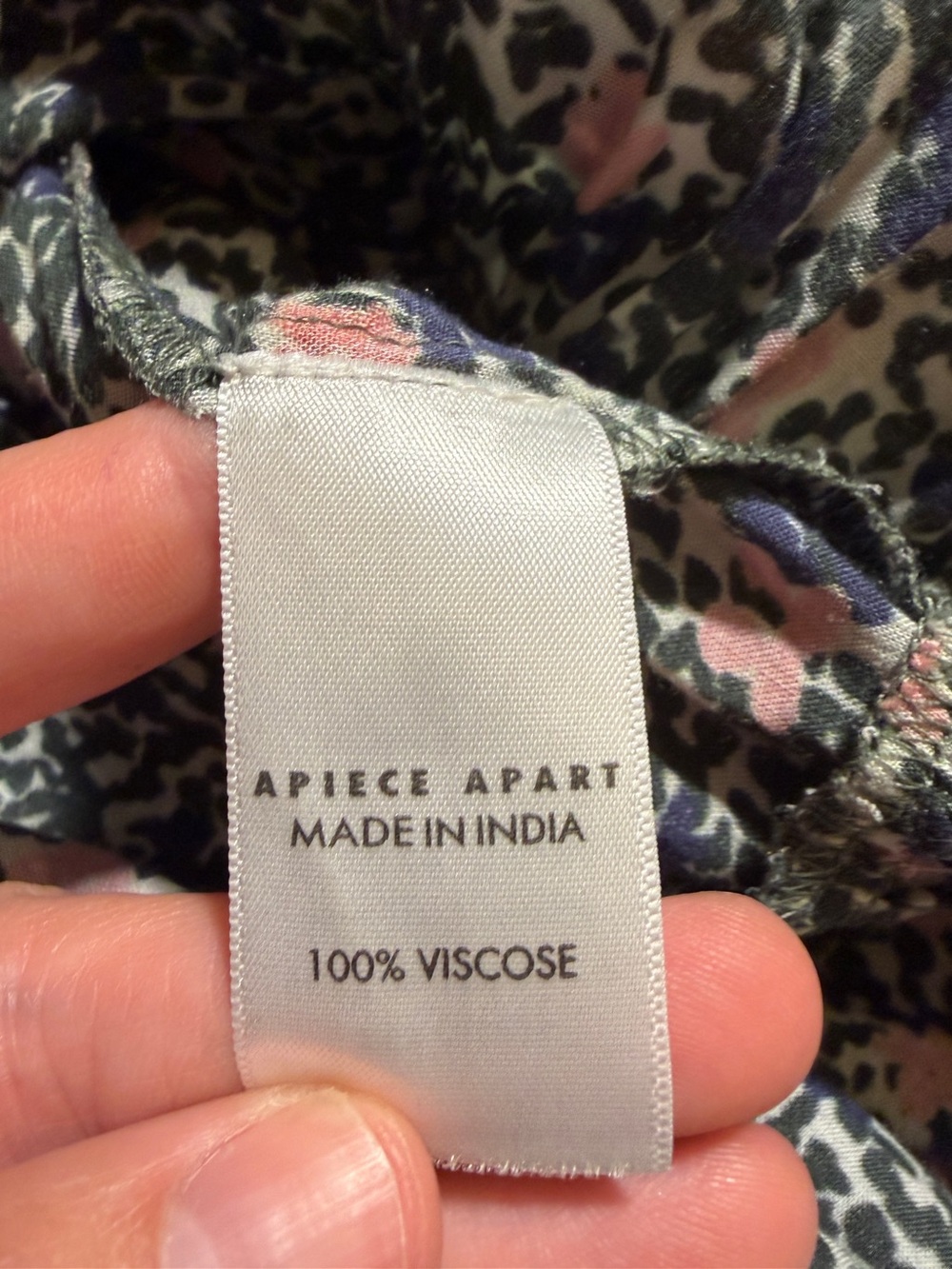 Apiece Apart Olivas Floral Fit & Flare Maxi Dress Smocked Bodice Long Sleeve - Picture 8 of 12